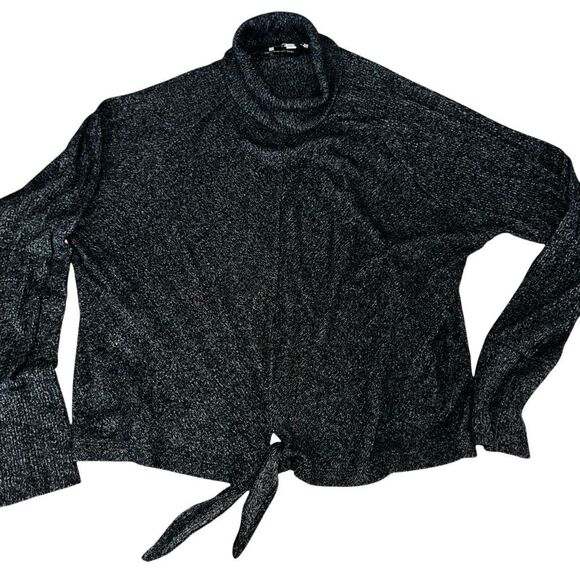 Women’s long sleeve charcoal sweater express size large - Picture 1 of 2